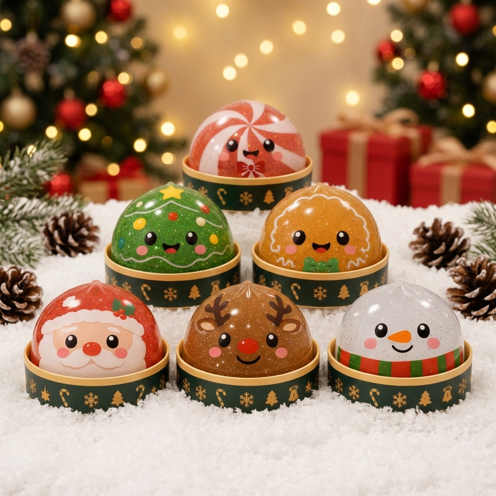 Large Christmas Bao Dumpling Squishy - Mystery Blind Box