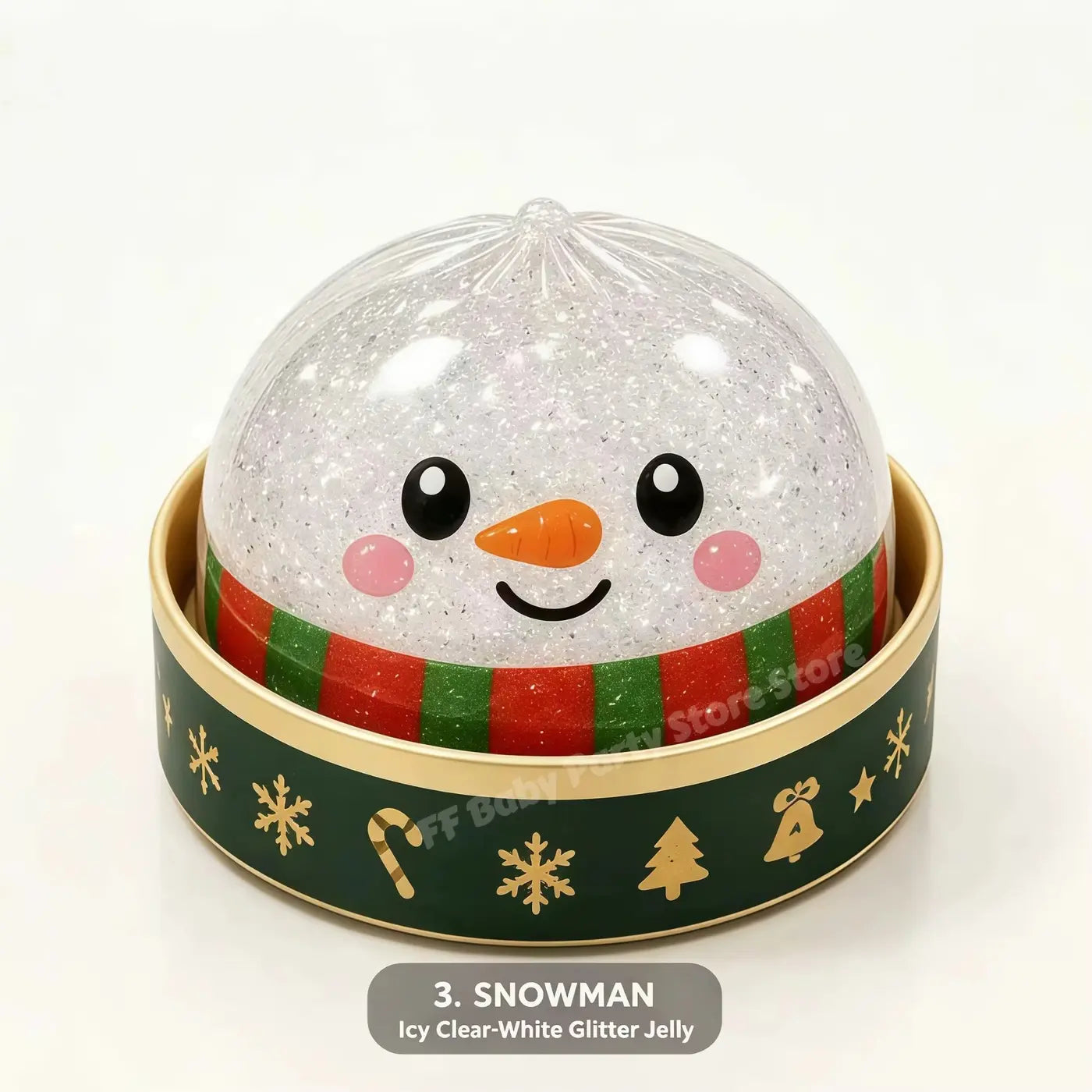 Snowman Christmas dumpling squishy